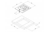 CAN Single Burner Stainless Steel Marine Hob PC1320