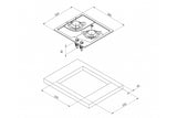 CAN 2 Burner Stainless Steel Marine Hob PC1322