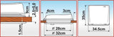 Fiamma Vent 280mm x 280mm White or Crystal