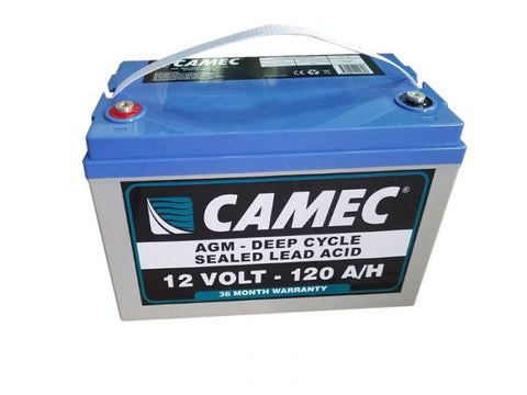 Camec 120 AH AGM Sealed Batteries
