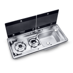 Dometic MO9722 Two burner stove with sink with mixer tap
