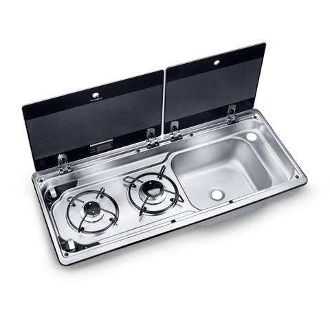 Dometic MO9722 Two burner stove with sink with mixer tap